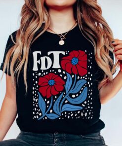 Funny T-Shirt With Political Flowers From Fdt