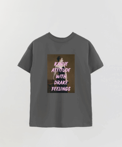 Art Collection 41 Kanye Attitude Printed Overshirt T-Shirt