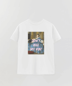 Art Collection 43 Don'T Kill My Vibe Printed Overshirt T-Shirt