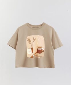 Printed Crop T-Shirt Art 59