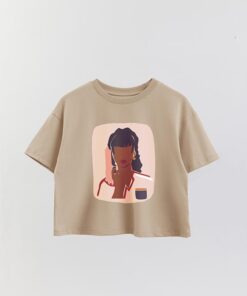 Printed Crop T-Shirt Art 61