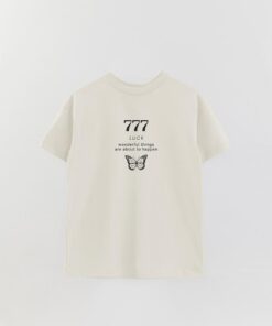 Mst Luck 777 Butterfly Printed Overshirt T-Shirt