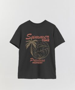 Ms Summer Time Priceless Moments Printed Overshirt T-Shirt