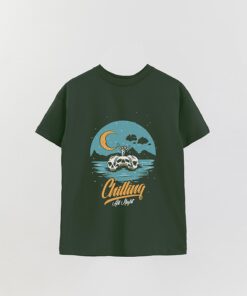 Sm Chilling All Night Printed Overshirt T-Shirt