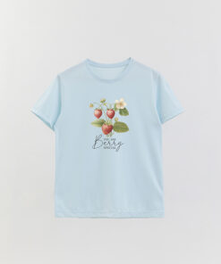 Harvest Strawberry Printed Basic T-Shirt