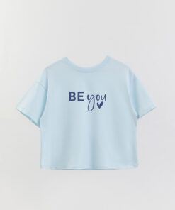 Bl Be You Printed Crop T-Shirt