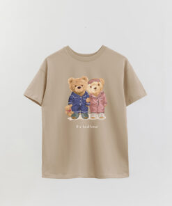 Unisex Teddy Bed Time Printed Overshirt T-Shirt