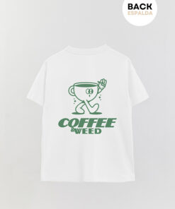 Over Fb Cartoon Coffee Weed T-Shirt