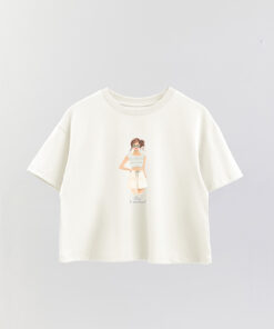 Coastal Chic And Sunkissed Printed Crop T-Shirt