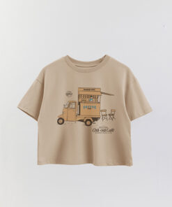 Chill Out Printed Crop T-Shirt