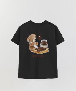 Unisex Teddy Chocolate Printed Overshirt T-Shirt
