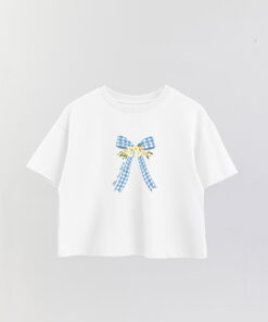 Coastal Citrus Charm Printed Crop T-Shirt