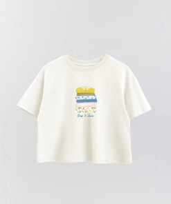 Coastal Crisp And Clean Printed Crop T-Shirt