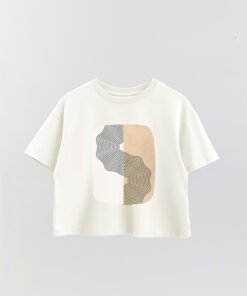 Printed Crop T-Shirt Art 123