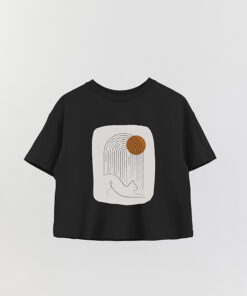 Printed Crop T-Shirt Art 132