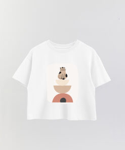 Printed Crop T-Shirt Art 133