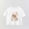 Printed Crop T-Shirt Art 142