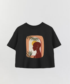 Printed Crop T-Shirt Art 161