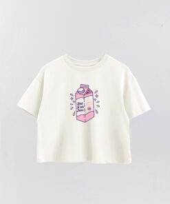 Fabulous Valentine Bad Bitch Printed Crop T-Shirt