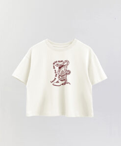 Cowgirl Wild Ride Printed Crop T-Shirt
