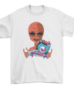 Alien Snacks UFO Unisex T-Shirt for Outer Space Enthusiasts T-Shirt