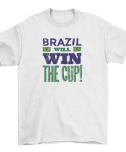 Russia Football 2018 Championship T-Shirt Brazil Will Win the Cup! T-Shirt