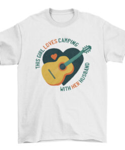 Camping with Husband and Wife Unisex T-Shirt for Outdoor Enthusiasts T-Shirt