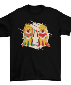 Lion King and Queen Couple Matching T-shirt Set T-Shirt