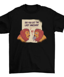 Funny Lion Graphic Tee Shirt for Men and Women T-Shirt