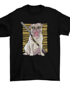 Funny Armed Pug Tee for Dog Lovers T-Shirt