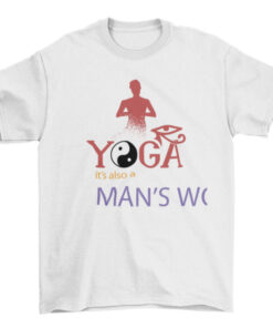 Men's Yoga Quote T-Shirt for Fitness and Relaxation T-Shirt