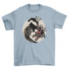 Panda Riding Dragon Tee Shirt for Animal Lovers T-Shirt