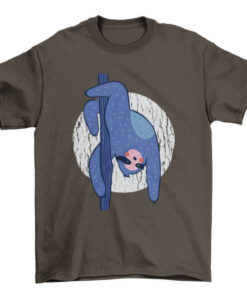 Pole Dancing Sloth Tee Shirt for Women and Men T-Shirt