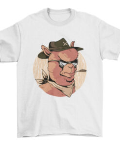 Western Alpaca Graphic Tee for Men and Women T-Shirt
