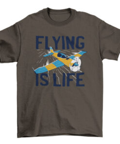 Life and Flight T-Shirt for Aviation Enthusiasts T-Shirt