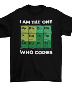 Developer Periodic Table Tee Shirt for Coders T-Shirt