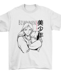 Bishounen Fangirl Graphic Tee - Anime Fan Shirt for Women T-Shirt