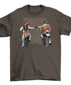 Biker Fist Bump Tee Shirt for Motorcycle Enthusiasts T-Shirt