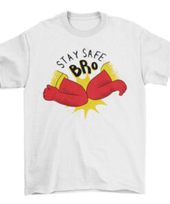 Coronavirus Elbow Bump Tee Shirt for Men and Women T-Shirt