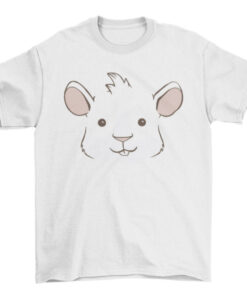 Cute Guinea Pig Face Graphic Tee Shirt for Pet Lovers T-Shirt