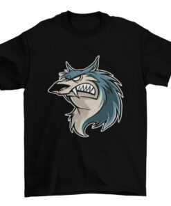 Wild Wolf Animal Cartoon Character T-shirt Design for Wildlife Lovers T-Shirt