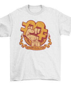 Bitcoin Revolution Graphic Tee Shirt T-Shirt