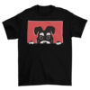 Schnauzer Dog Peeking Graphic Tee Shirt T-Shirt