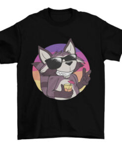 Cool Raccoon T-Shirt Design for Animal Lovers T-Shirt