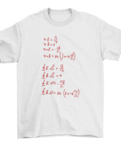 Physics Formulas Tee Shirt for Science Lovers T-Shirt