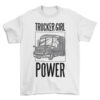 Fashionable Girl Riding Truck Transport Quote T-Shirt