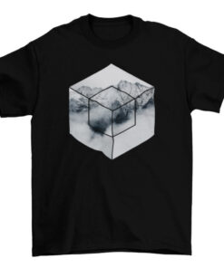 Geometric Hexagon Graphic Tee for Men and Women T-Shirt
