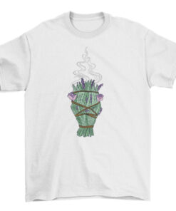 White Sage Botanical Graphic Tee for Nature Lovers T-Shirt