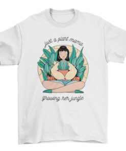 Plant Mama Graphic Tee for Women - Botanical PrinT-Shirt