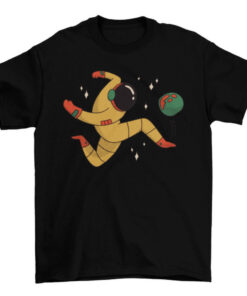 Astronaut Soccer Tee Shirt for Men and Women T-Shirt